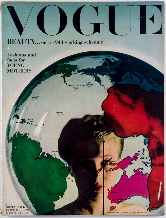 Susann Shaw DUKE ELLINGTON Clark Gable VOGUE November 1943 Maternity DALI Jazz
