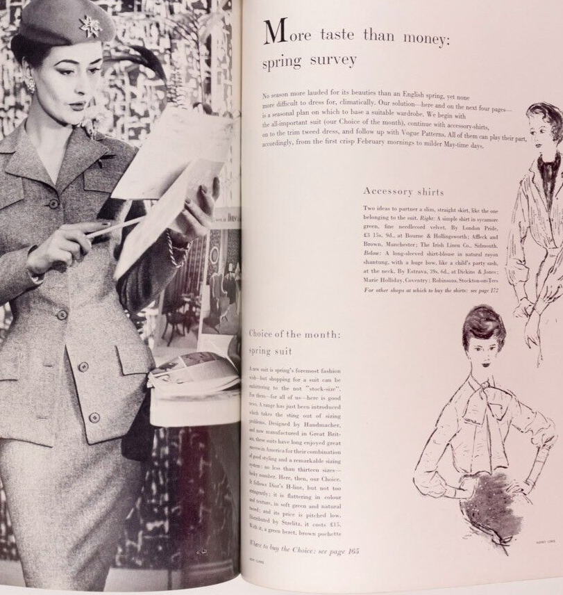 Susan Abraham NORMAN PARKINSON Australia VOGUE February 1955 JOHN WARD Huston UK