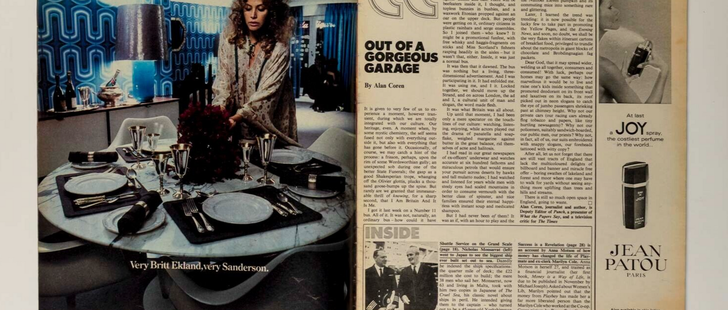 MARILYN COLE Playmate BRITT EKLAND Japan NICHOLAS MONSARRAT ~ TELEGRAPH MAGAZINE