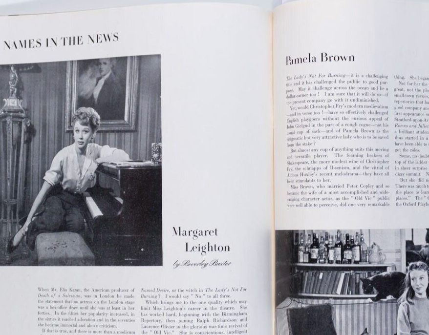 Margaret Leighton NOEL COWARD Tyrol HARPERS February 1950 Corsets JEAN SIMMONS