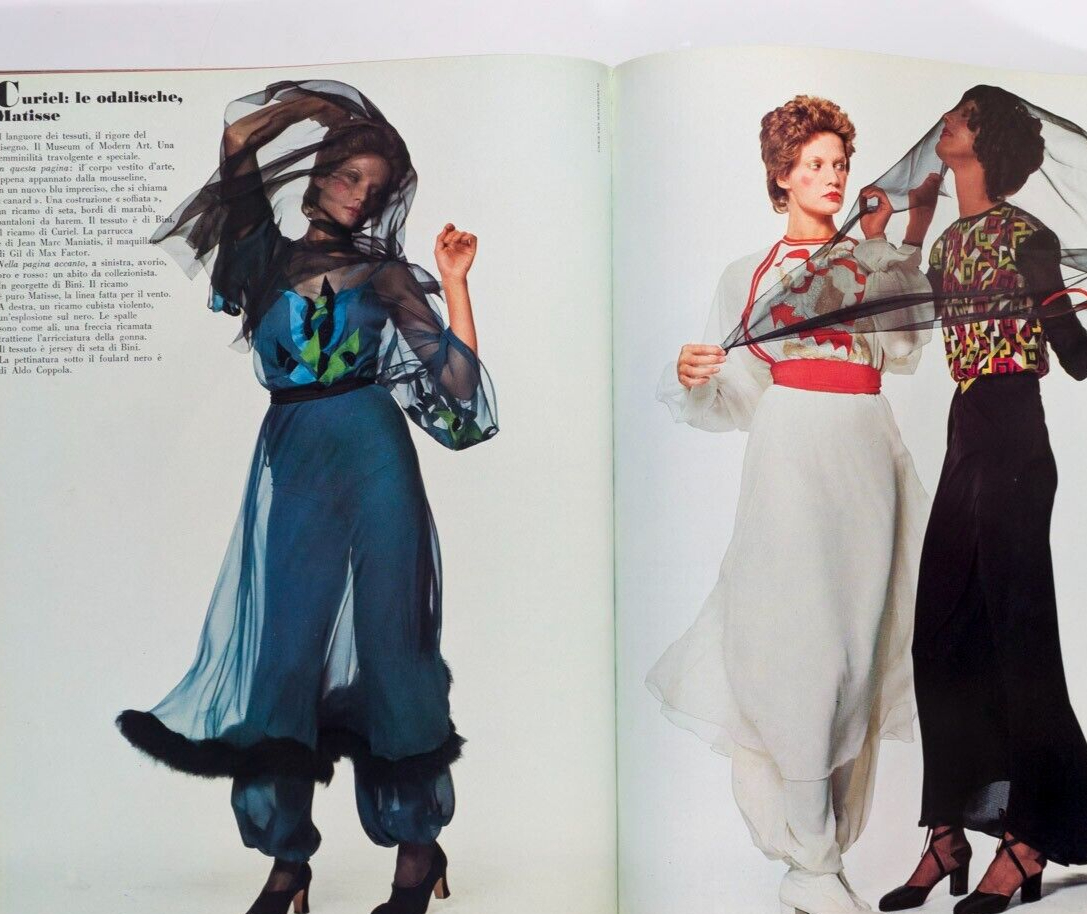 Birgitta Ramang VERUSCHKA Marisa Berenson VOGUE ITALIA Sept 1970 Donna Mitchell