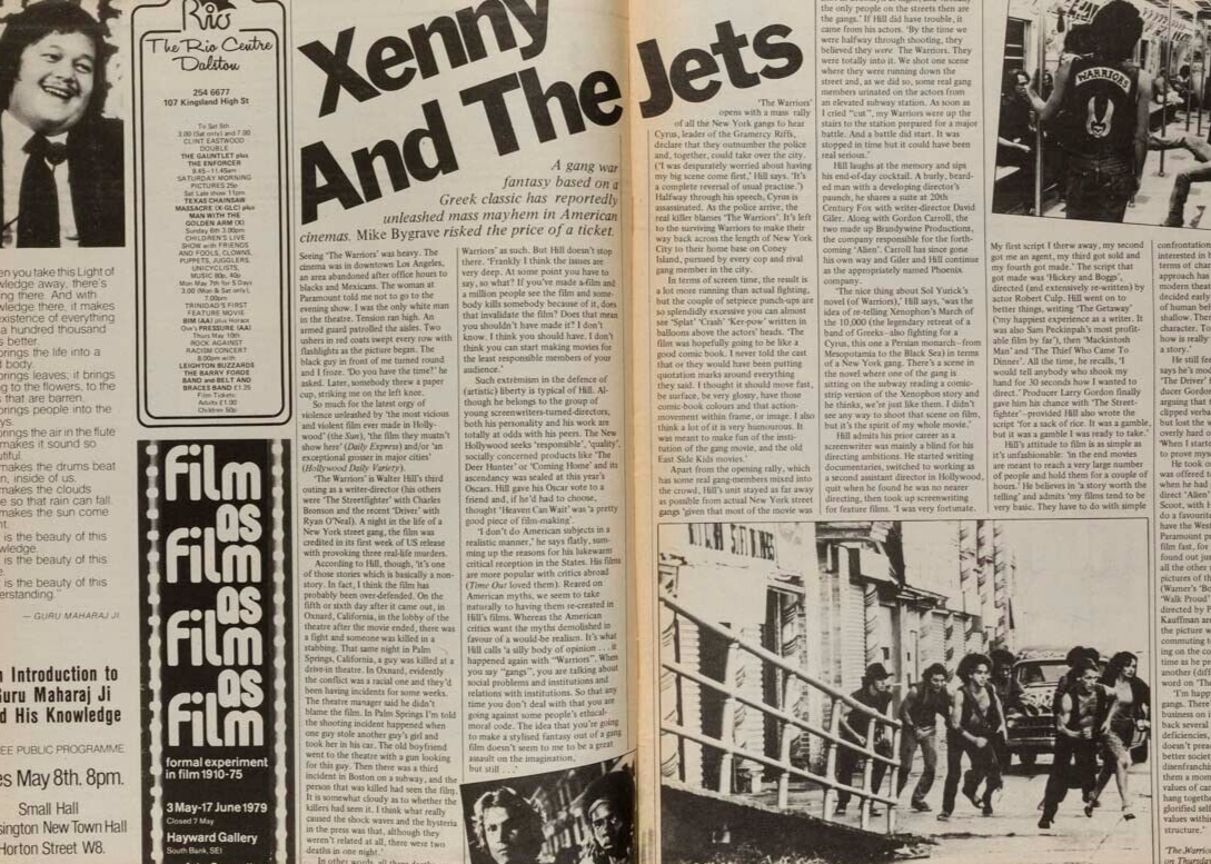 Warriors  XENNY & THE JETS Blair Peach CHRISTO The Pop Group ~ TIME OUT magazine