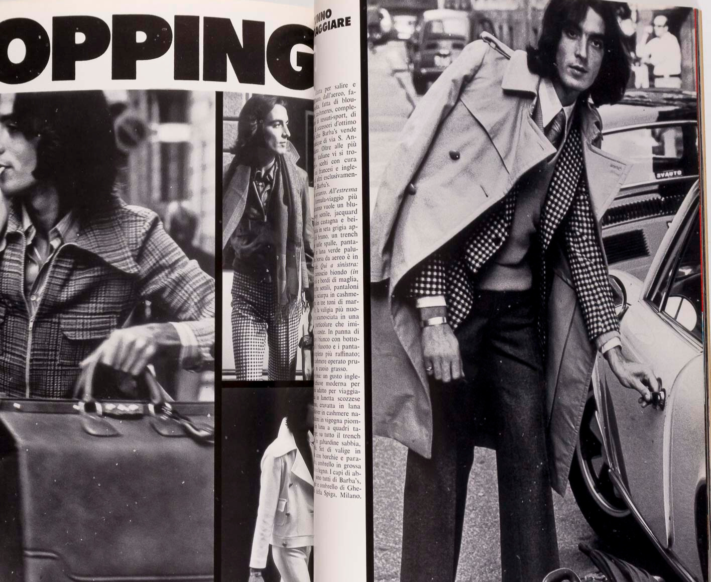 Richard Chamberlain YVES SAINT LAURENT Triumph L'UOMO VOGUE October 1972 Toscani