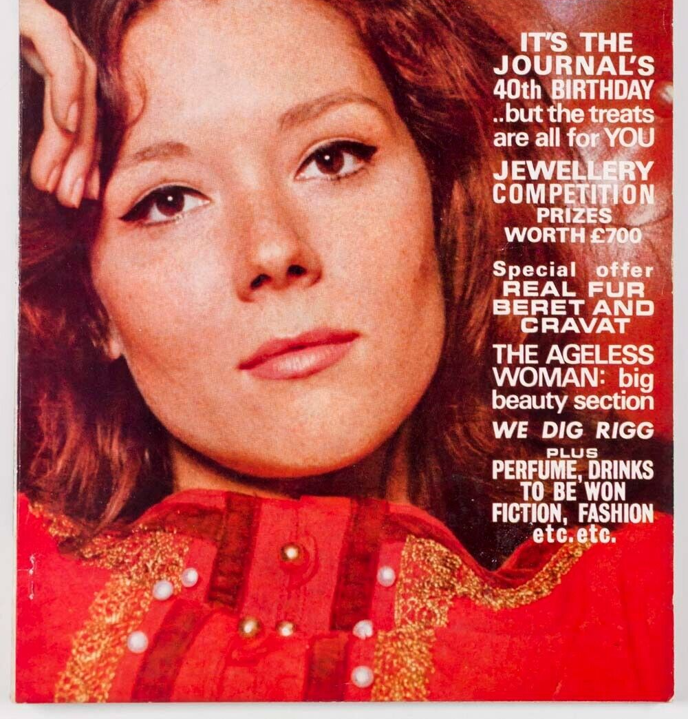 Diana Rigg CATHEE DAMEN Nadia Nerina CHAIM TOPOL Grima WOMAN'S JOURNAL magazine
