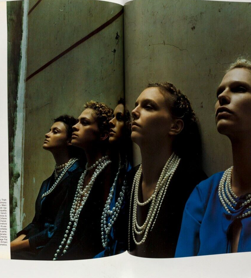 Hannelore Knuts JENNIFER GARNER Chiara Mastroianni VOGUE ITALIA 2001 Bruce Weber