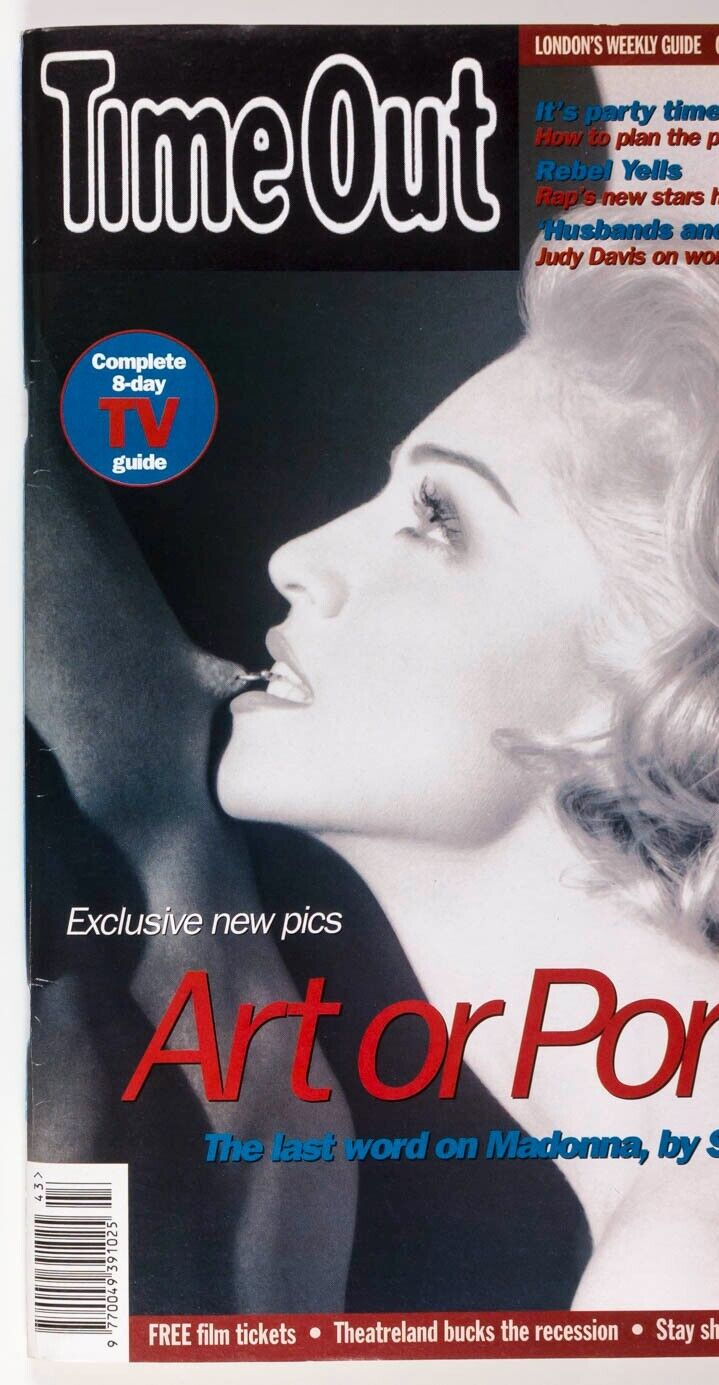 MADONNA Steven Meisel WOODY ALLEN Judy Davis DONMAR THEATRE Time Out magazine UK
