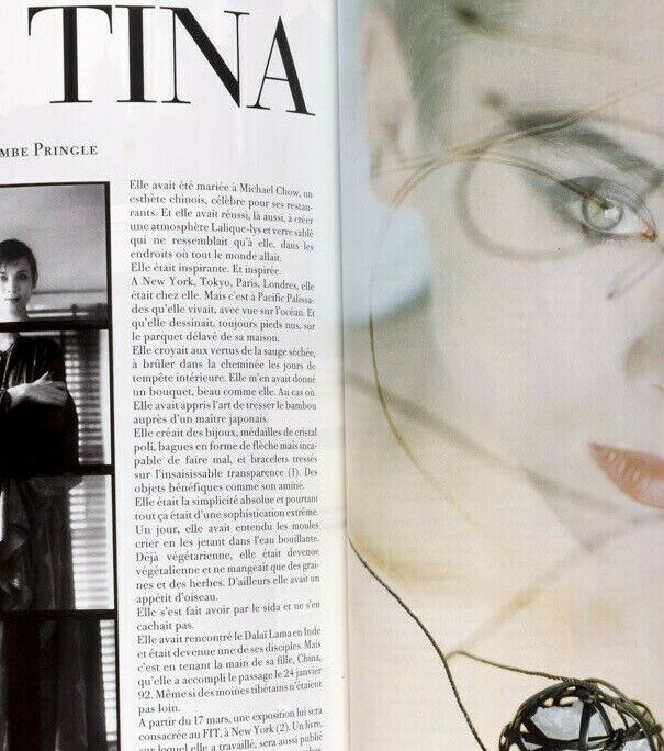 Naomi Campbell CHRISTY TURLINGTON Tina Chow PAOLO ROVERSI vtg YSL ~ Vogue France