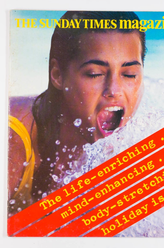 Yasmin Le Bon BERYL BAINBRIDGE Travel magazine 80s SUNDAY TIMES Tom Vernon INDIA