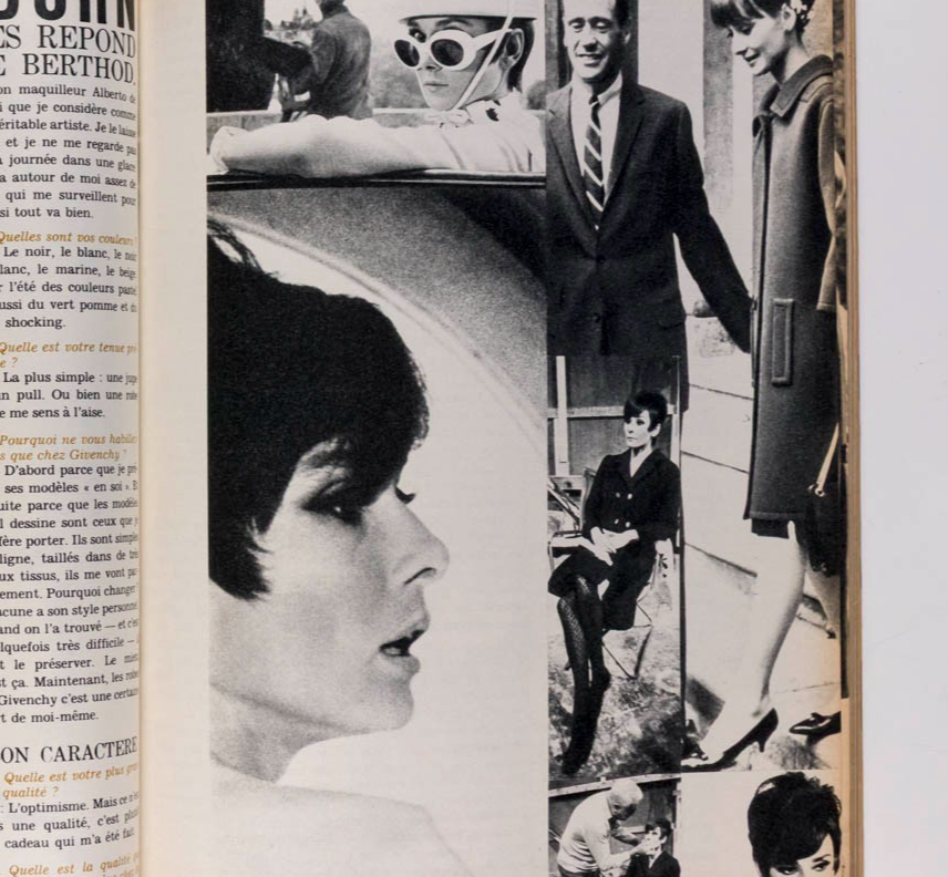 AUDREY HEPBURN Cecilia PETER KNAPP Elle magazine 21 April 1966 Chloe OP ART Dior
