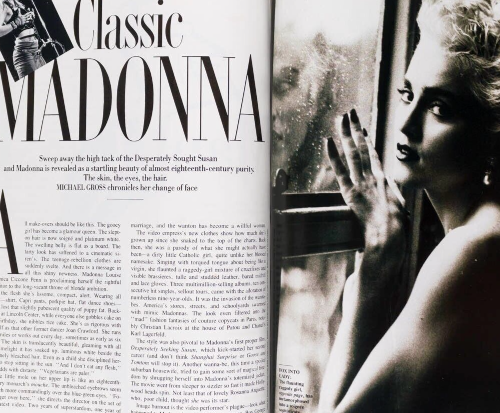 Madonna KEITH HARING Leibovitz TINA TURNER Margaret Campbell PRINCE Vanity Fair