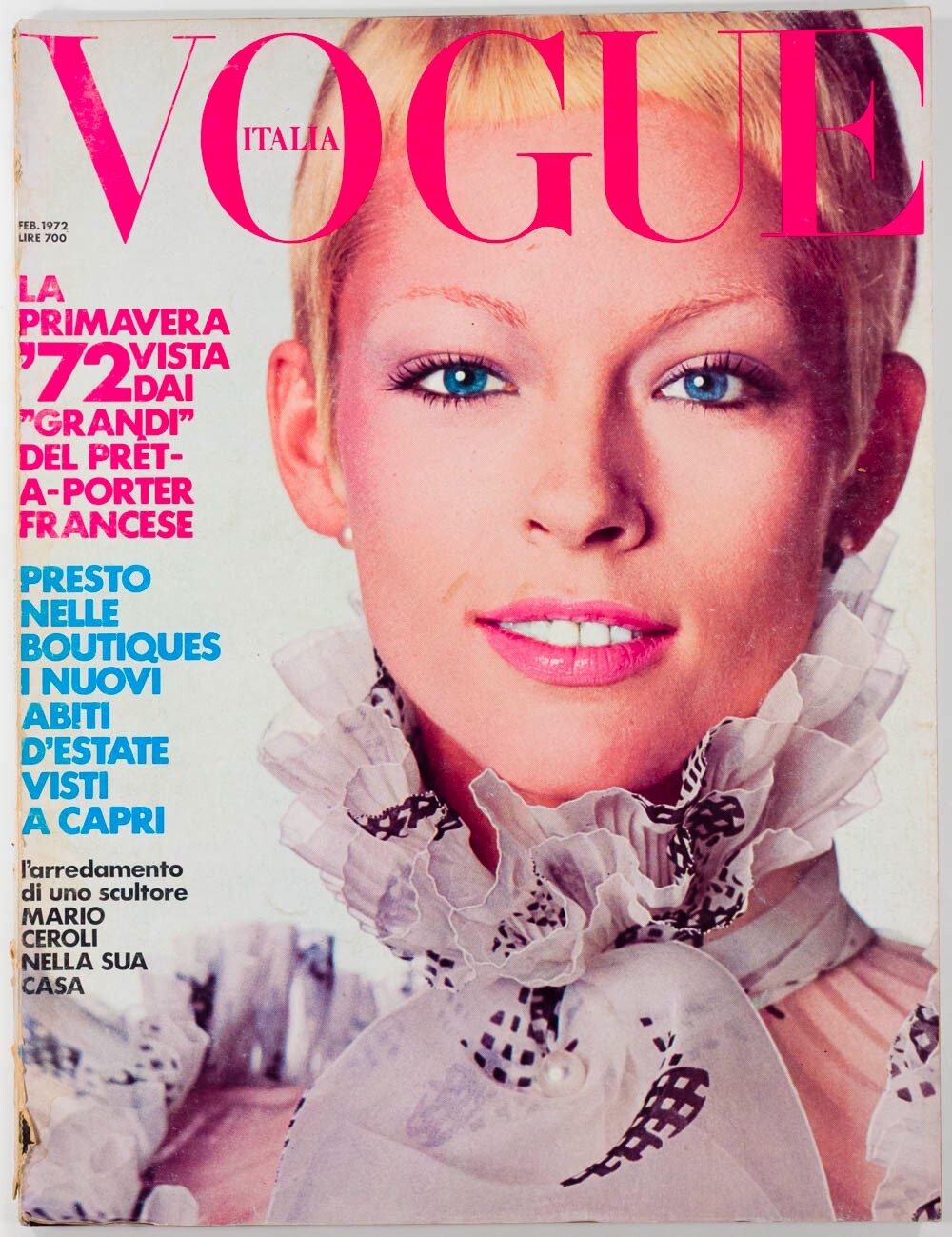 Ann Schaufass CAPRI Paris RTW Spring VOGUE ITALIA February 1972 vtg MARIO CEROLI