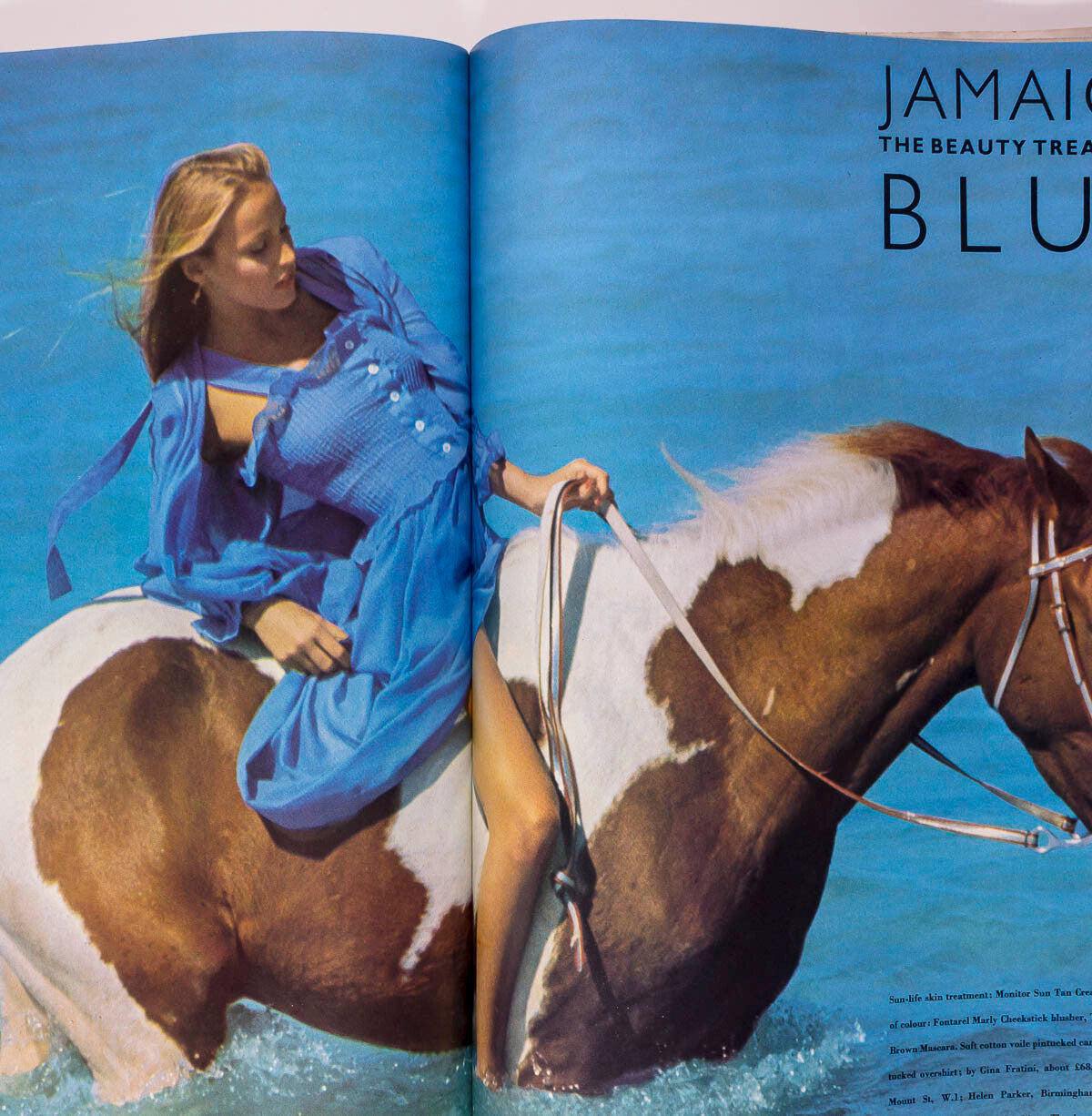 Jerry Hall ANTONIO LOPEZ Norman Parkinson TERENCE DONOVAN Jamaica TOSCANI  Vogue