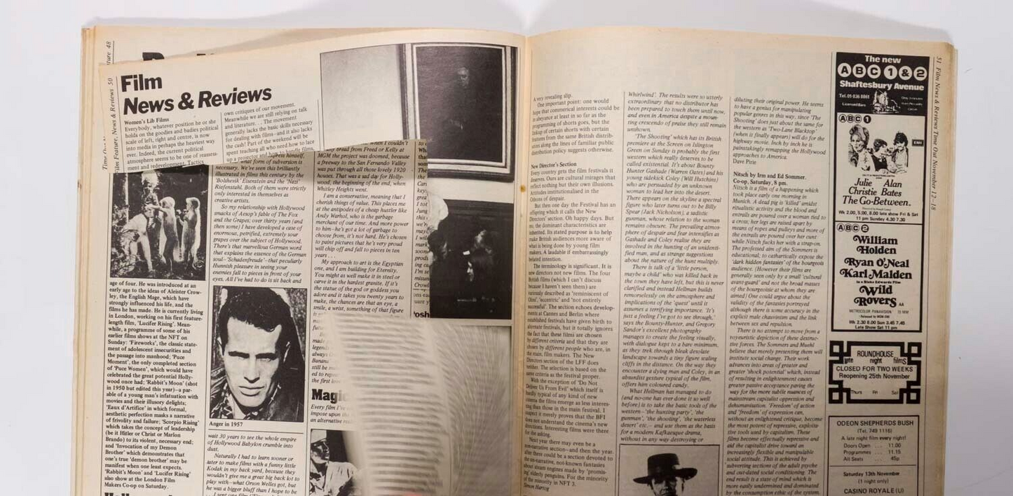 ALEISTER CROWLEY Kenneth Anger TV4 Kevin Ayers OZ MAGAZINE Nazareth 70s Time Out