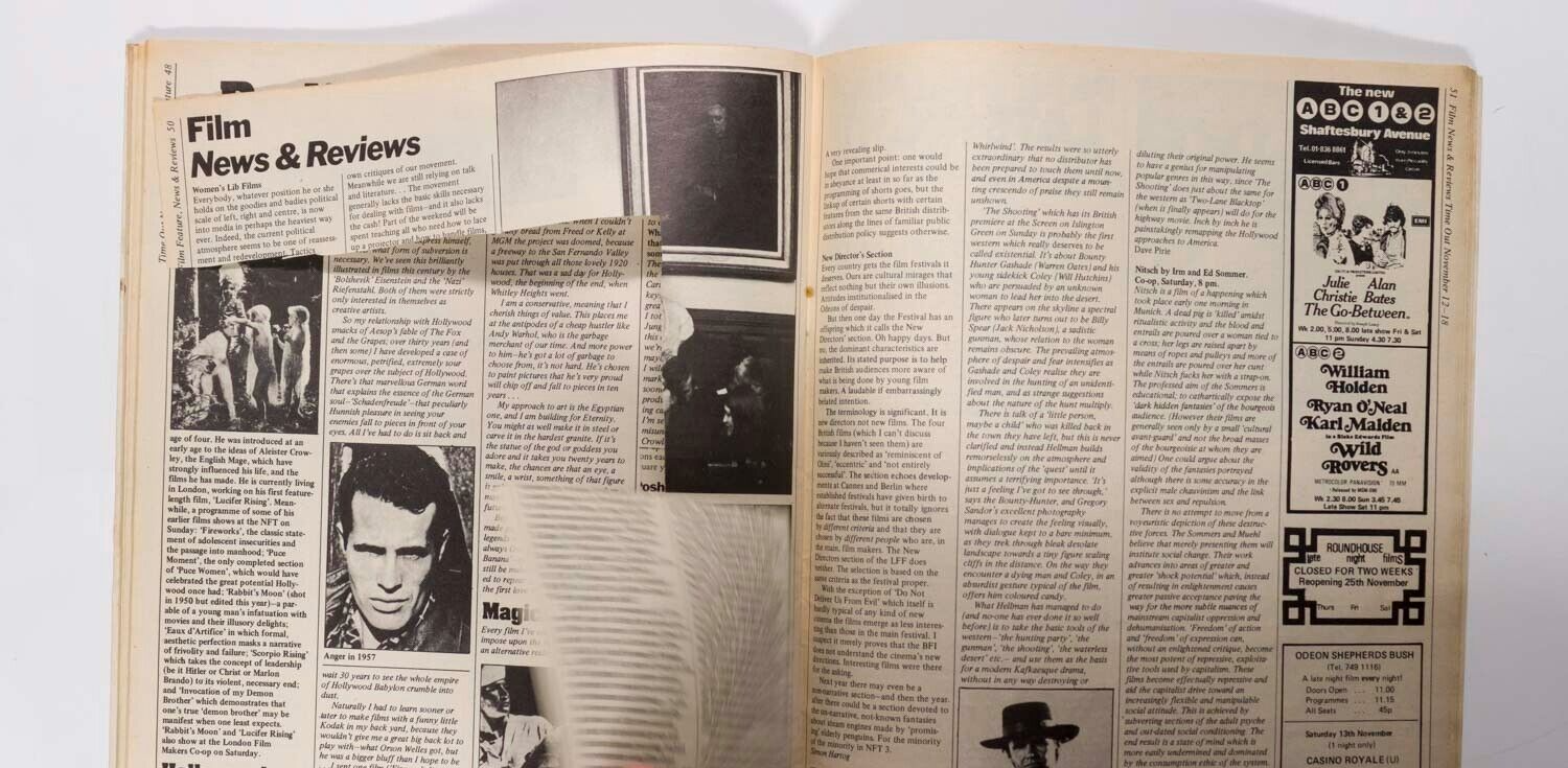 ALEISTER CROWLEY Kenneth Anger TV4 Kevin Ayers OZ MAGAZINE Nazareth 70s Time Out