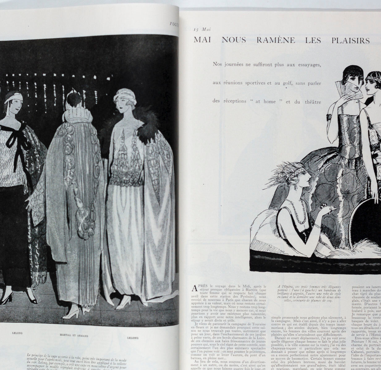 GEORGES LEPAPE Andre Marty DELAGE Maurice Goldberg VOGUE magazine May Mai 1922