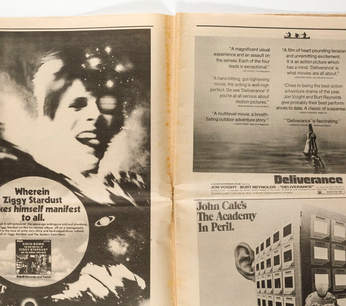 Anjelica JOHN Huston CALE Iggy Pop BOWIE Fran Lebowitz WARHOL Interview magazine