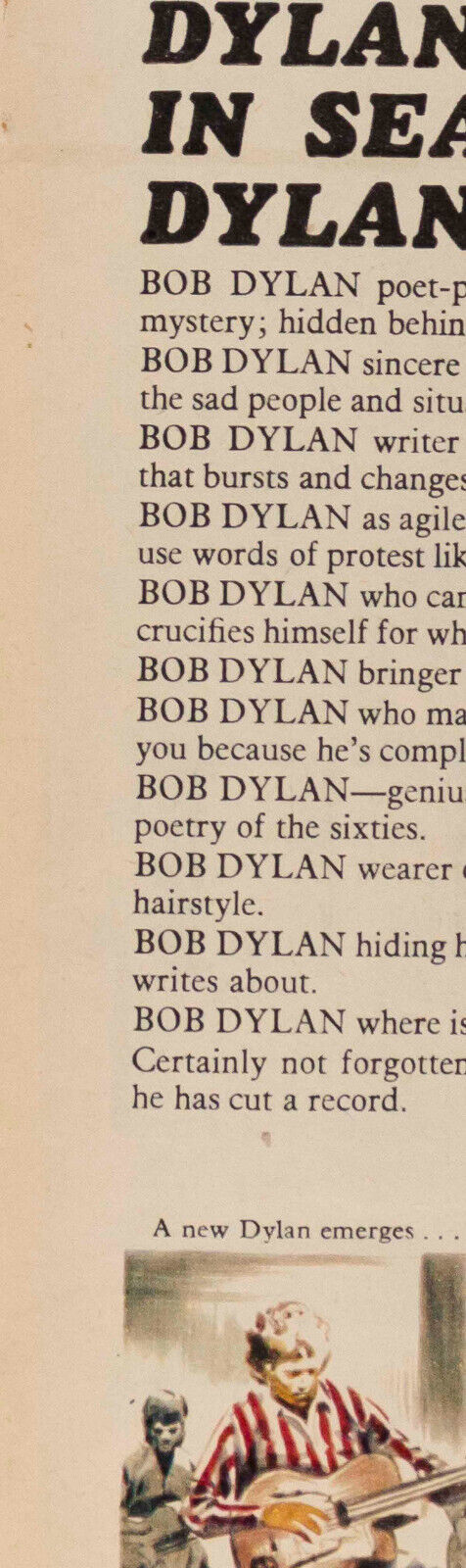 BOB DYLAN Donovan YOGA Mia Farrow GO GIRL 60s music magazine MOD London fashion