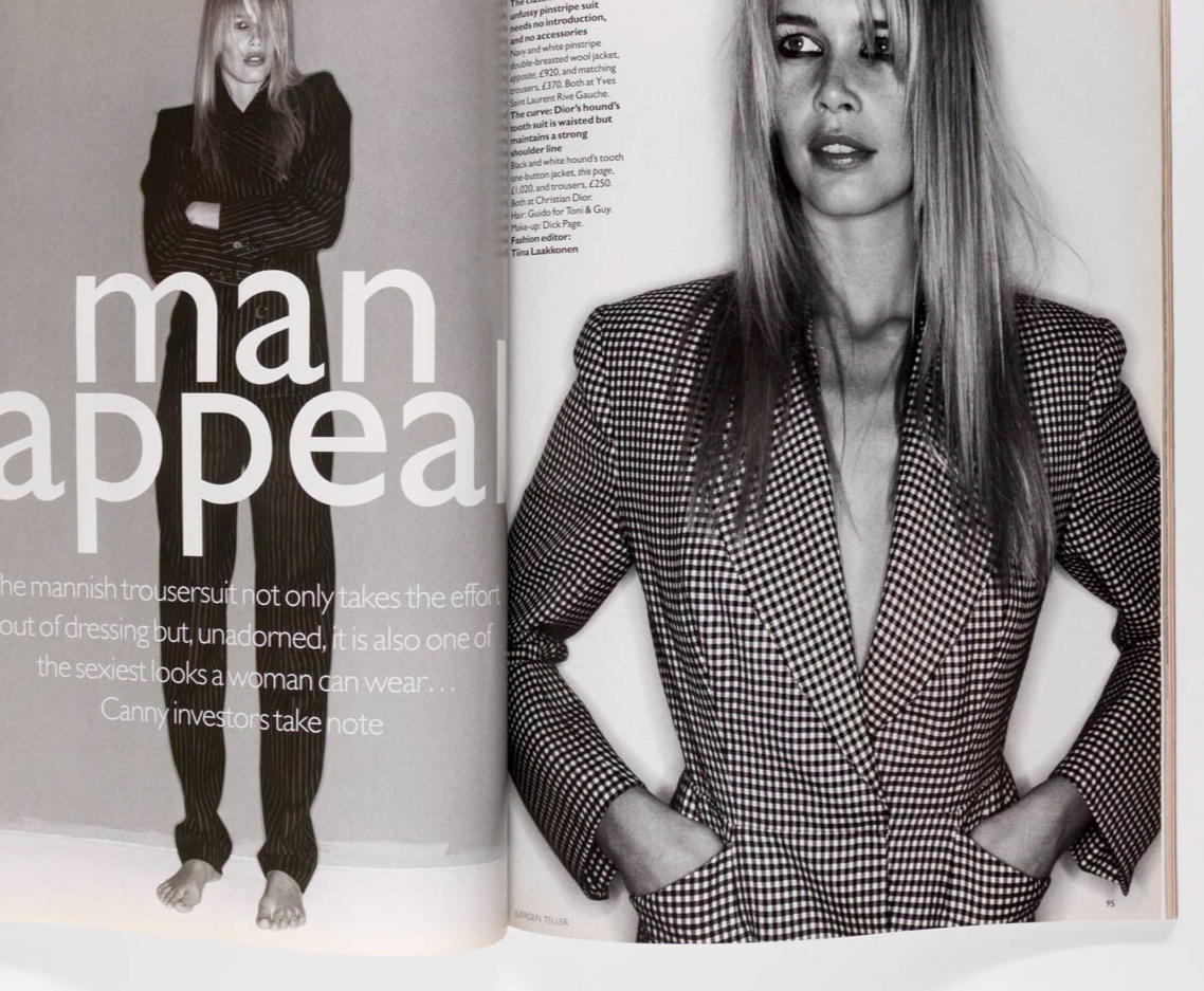 Claudia Schiffer NAOMI CAMPBELL Juergen YBA VOGUE June 1995 30th birthday gift