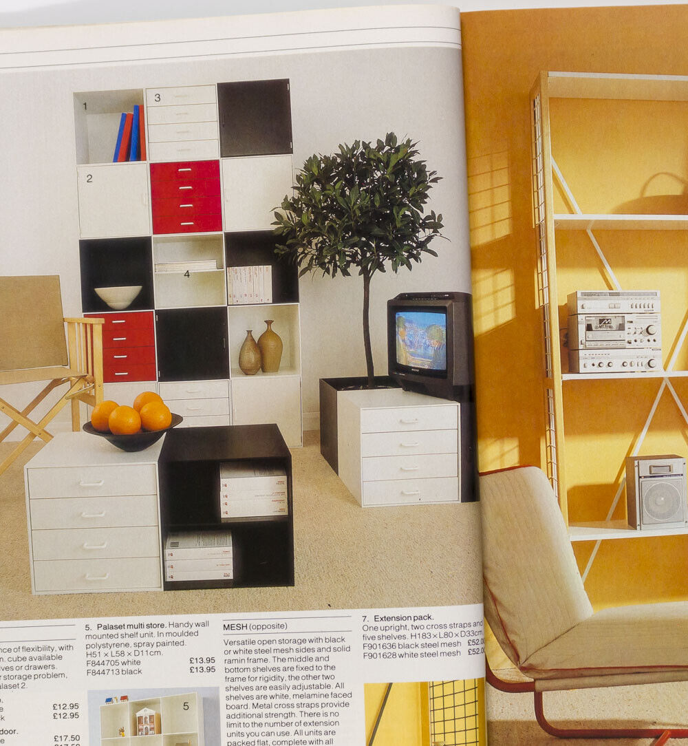 HABITAT catalogue TERENCE CONRAN Interior Design magazine PALASET Pagoda STORAGE