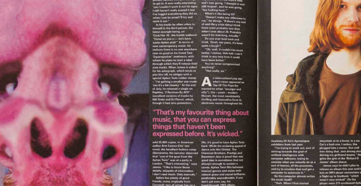 APHEX TWIN Spiritualized GARBAGE Sum 41 Pulp NME magazine 6 October 2001 Streets