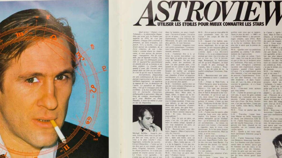 Gerard Depardieu FRANCOISE HARDY Djmela FACADE magazine # 11 1982 Julio Iglesias
