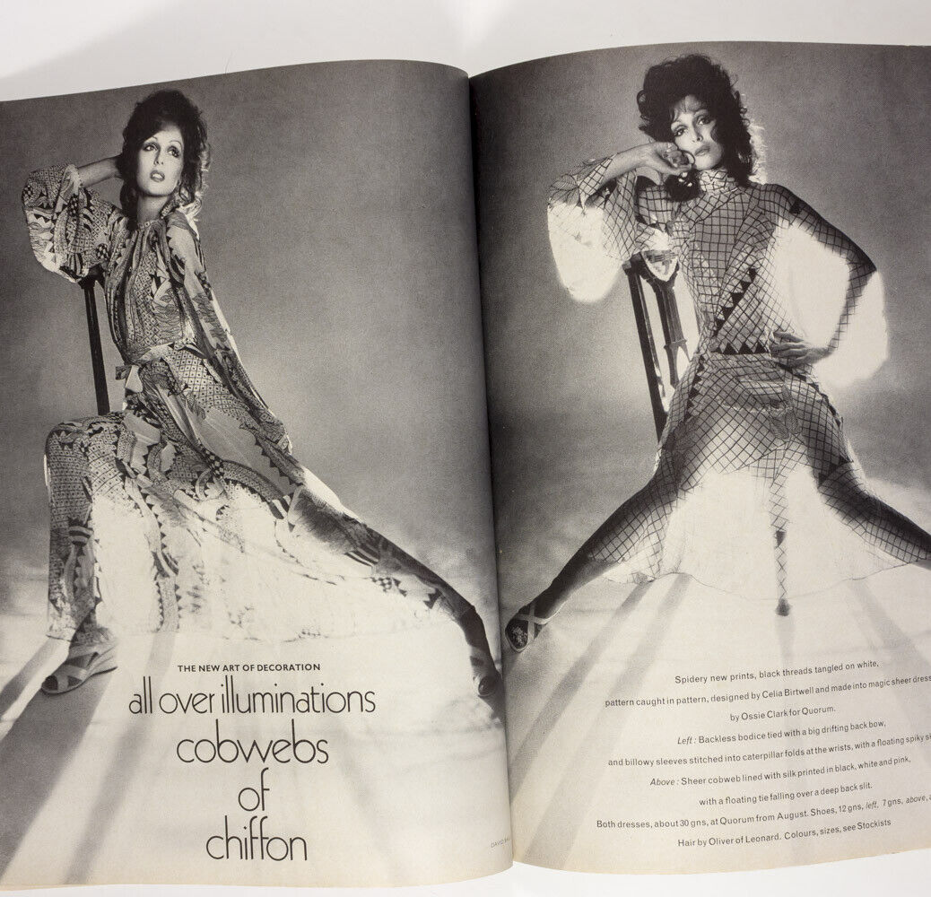 Maudie James PENELOPE TREE Horst OSSIE CLARK Irving Penn MEN IN Vogue June 1970