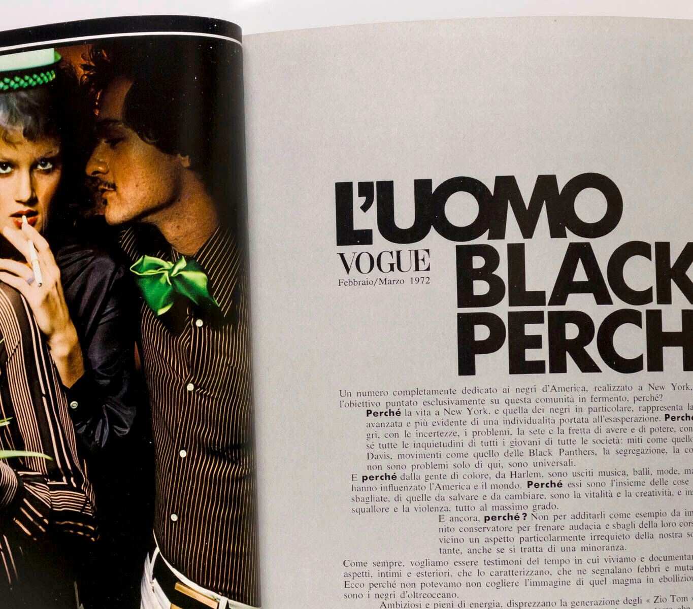 1st BLACK ISSUE L'uomo Vogue JAMES BALDWIN Miles Davis WILLI SMITH Joe Frazier A