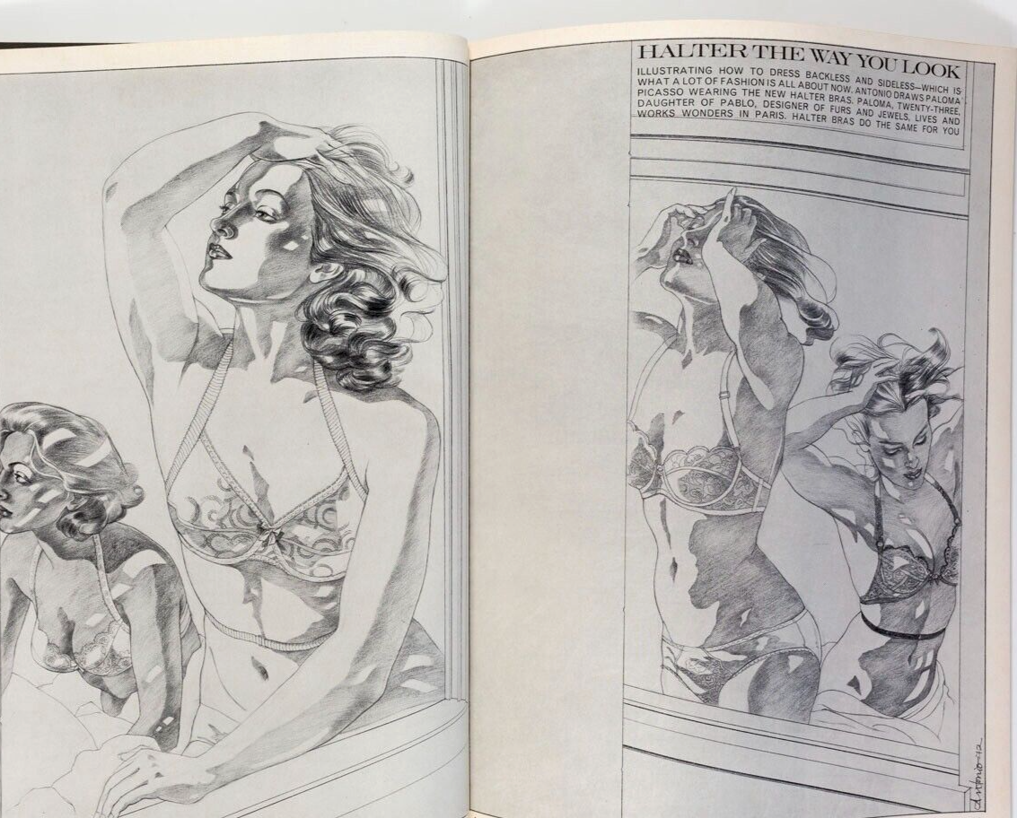 Twiggy MARTIN SHARP Oz magazine VOGUE Sept 1972 WARHOL Antonio Lopez BILL GIBB