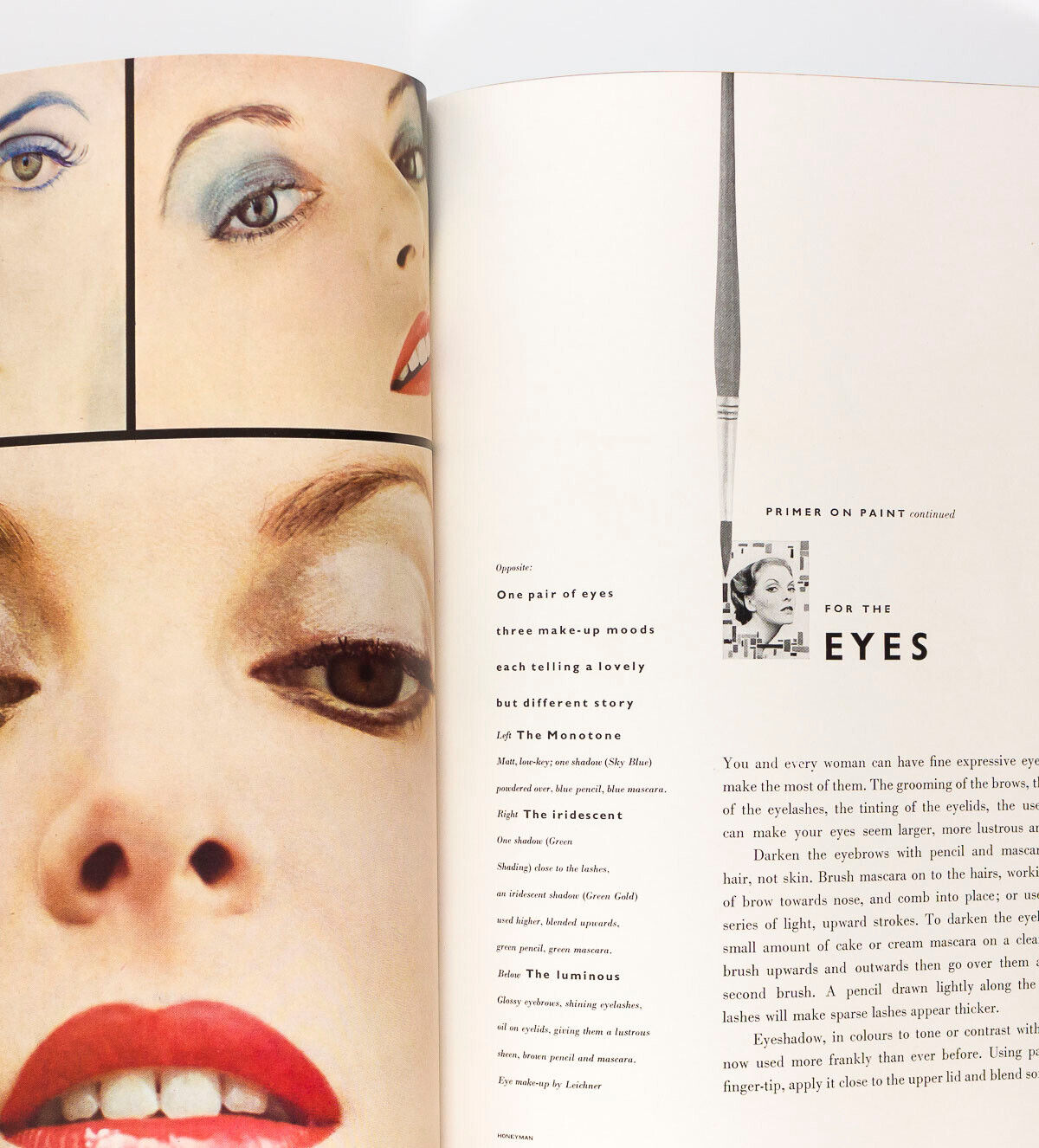 NORMAN PARKINSON Don Honeyman VOGUE BEAUTY BOOK magazine HAIR NAILS MAKE-UP vtg
