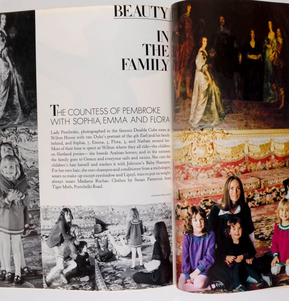 Norman Parkinson PETER SELLERS Clio Goldsmith VOGUE BEAUTY magazine PATRICK HUNT