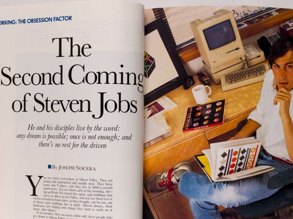 Steve Jobs BERNADETTE PETERS Debra Winger ESQUIRE MAGAZINE December 1986 Styron