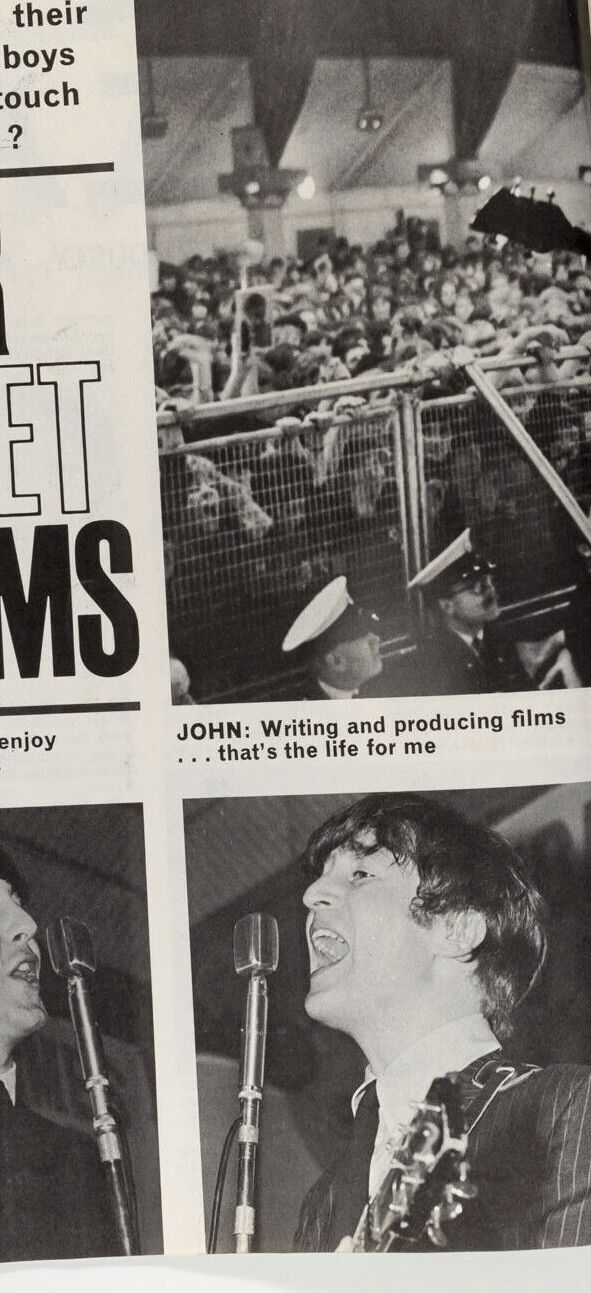 THE BEATLES James Bond ELVIS Billy Fury KRAMER Heinz ADAM FAITH Rave magazine 1