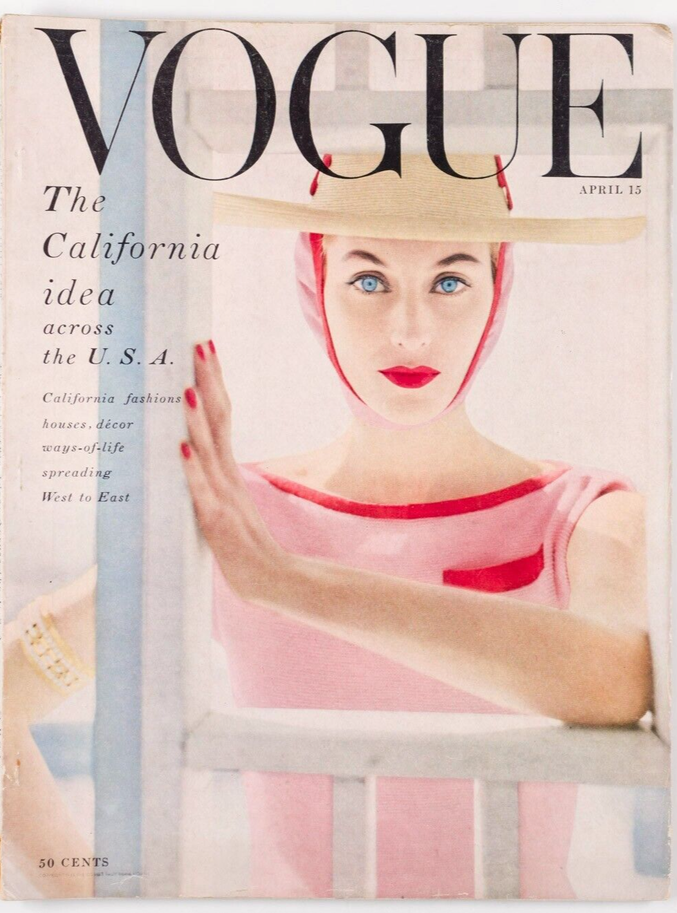 Mildred Kornman DUCHESS OF DEVONSHIRE Sportswear VOGUE April 1954 Fath PATOU vtg