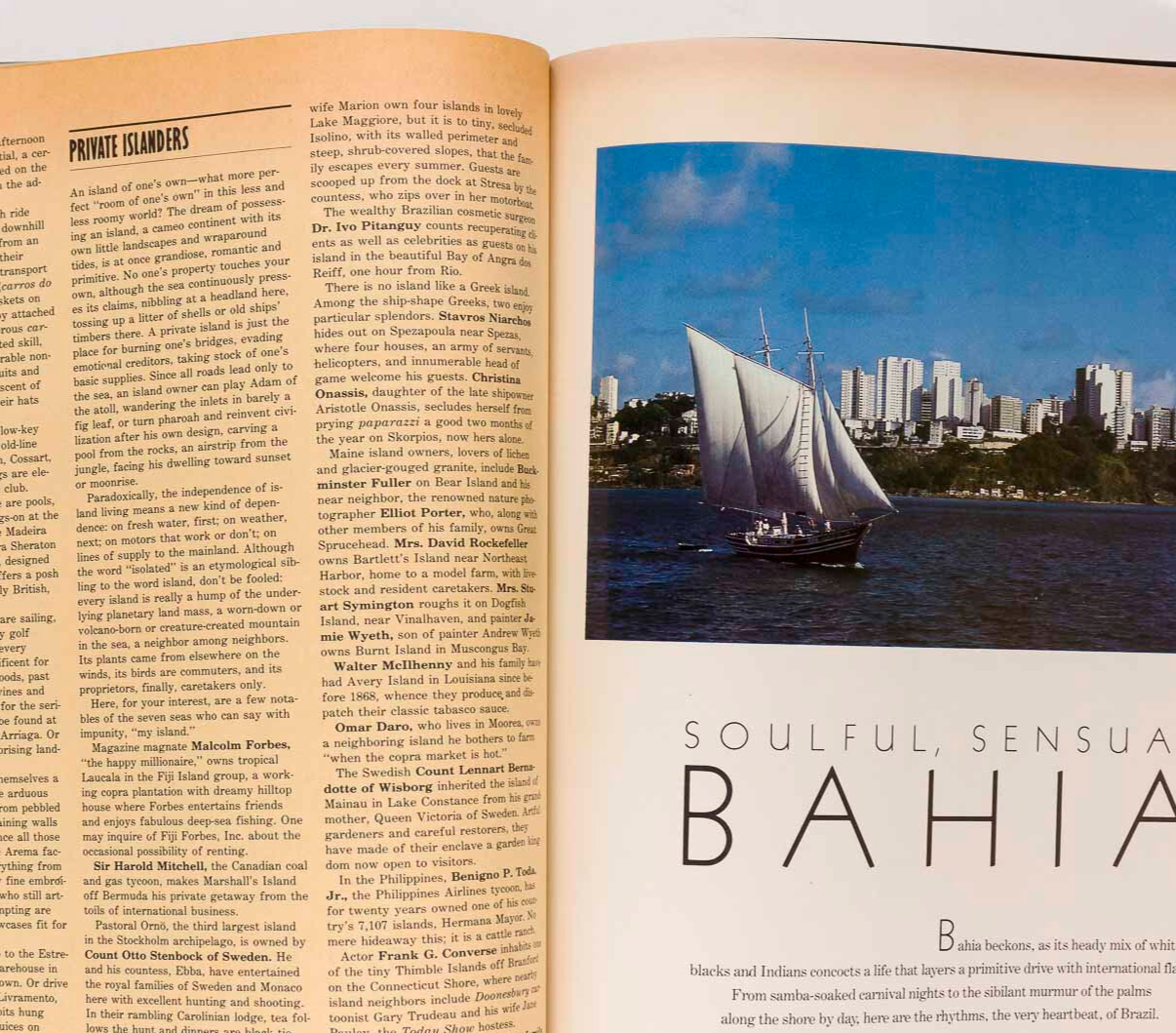 Swimwear TERRY FERRARIS St Barts BAHIA Town & Country magazine January 1983 Spa