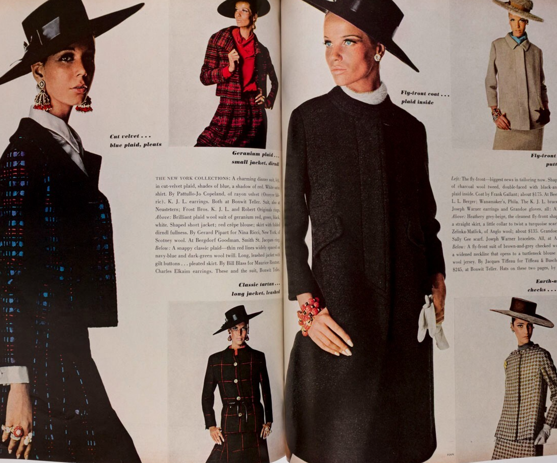 MARISA BERENSON Veruschka PENN Vogue September 1965 Fellini COLLECTIONS Barzini