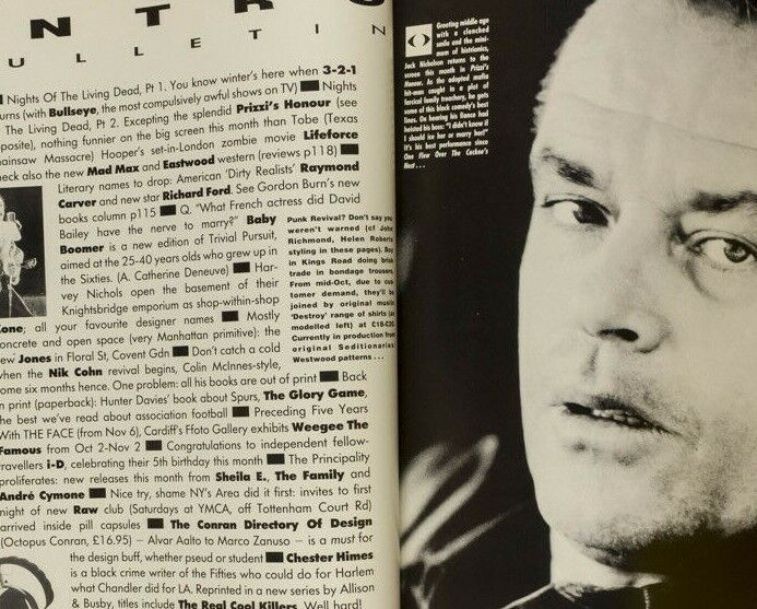 Robert Smith VERONICA WEBB Ray Petri DEREK RIDGERS Carl Lewis THE FACE MAGAZINE