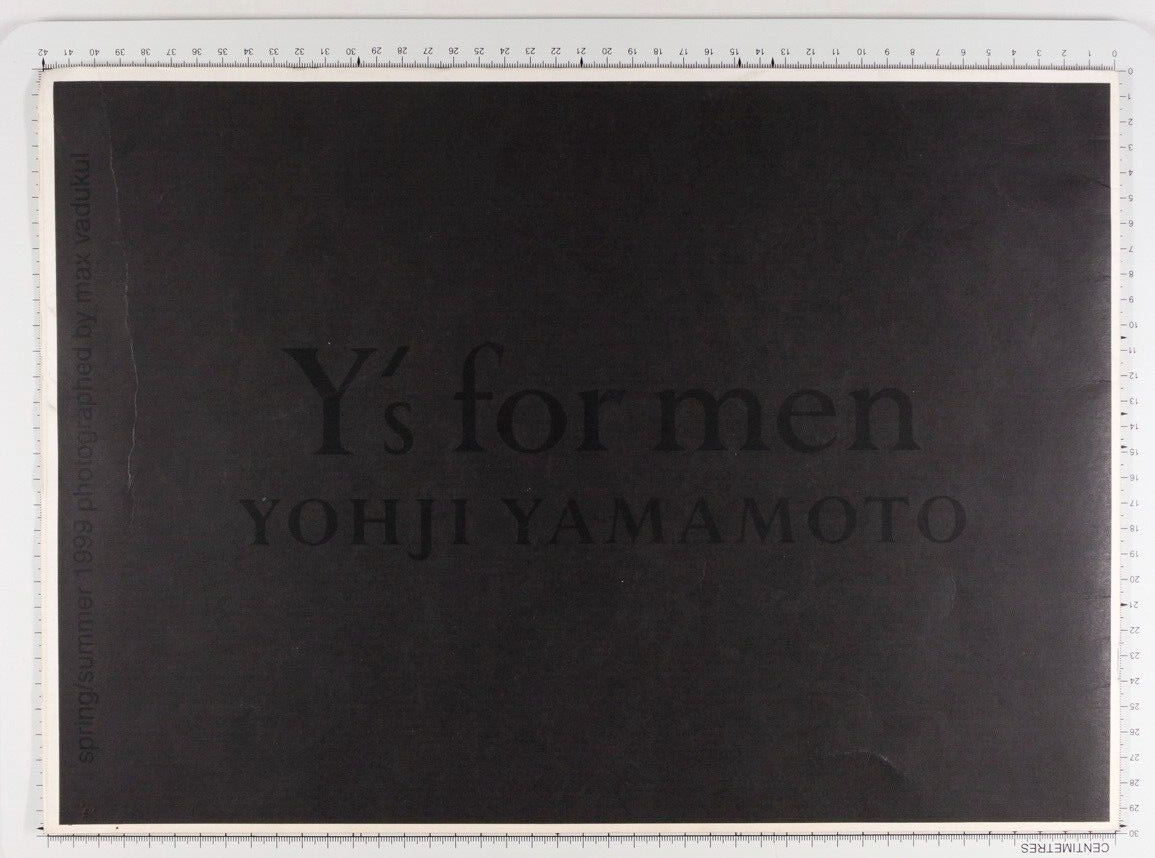 YOHJI YAMAMOTO women's + Y's for men LOOKBOOK 1999 SPRING SUMMER Max Vadukul VTG