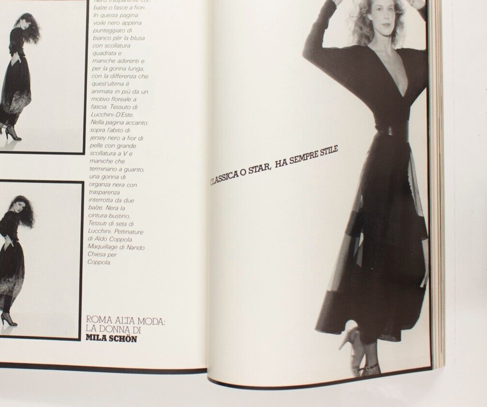 Anna Andersen GIA CARANGI Magritte VOGUE ITALIA March 1979 Couture JORIS IVENS