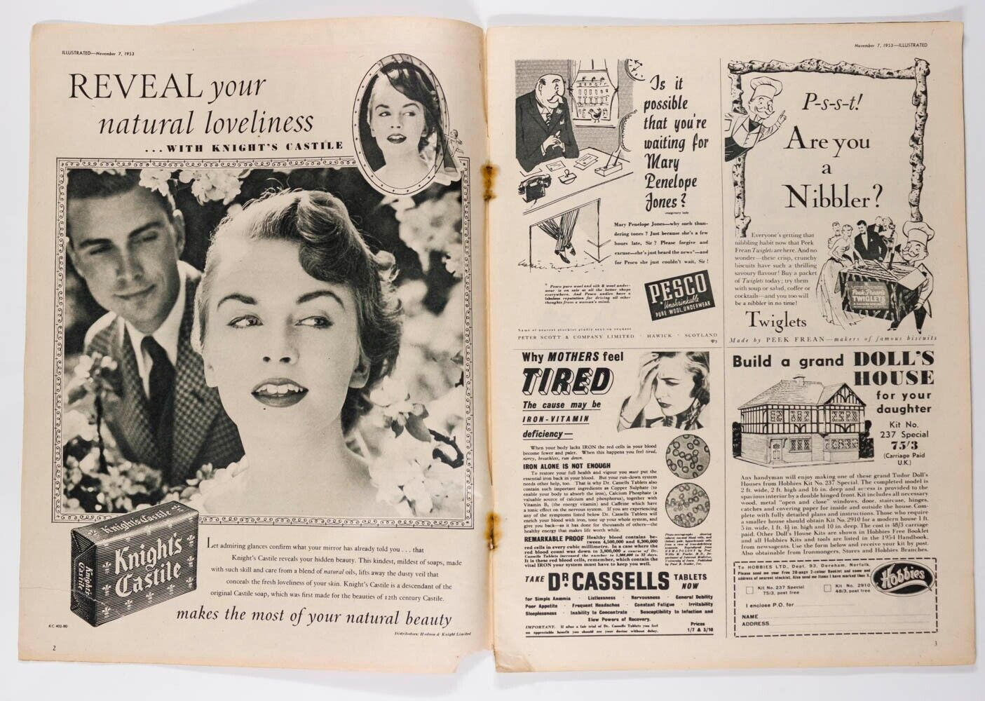 Vivien Leigh LAURENCE OLIVIER Barbara Goalen lLLUSTRATED magazine 1953 Kelloggs