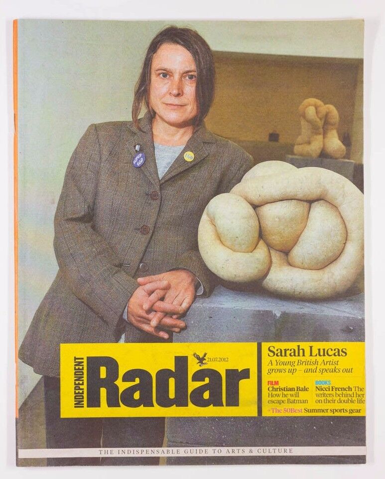 SARAH LUCAS Christian Bale NICCI FRENCH Rare UK weekend Radar arts magazine 2012