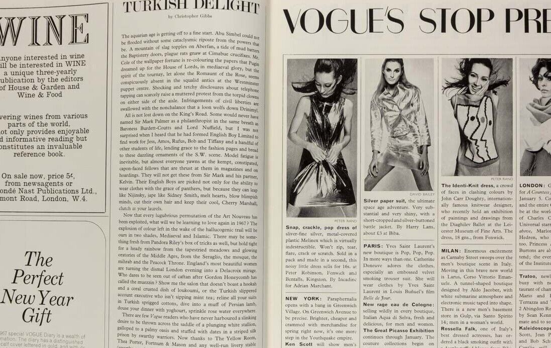 Natalie Wood TWIGGY Maud Adams HELMUT NEWTON Feliks Topolski ALAN ALDRIDGE Vogue