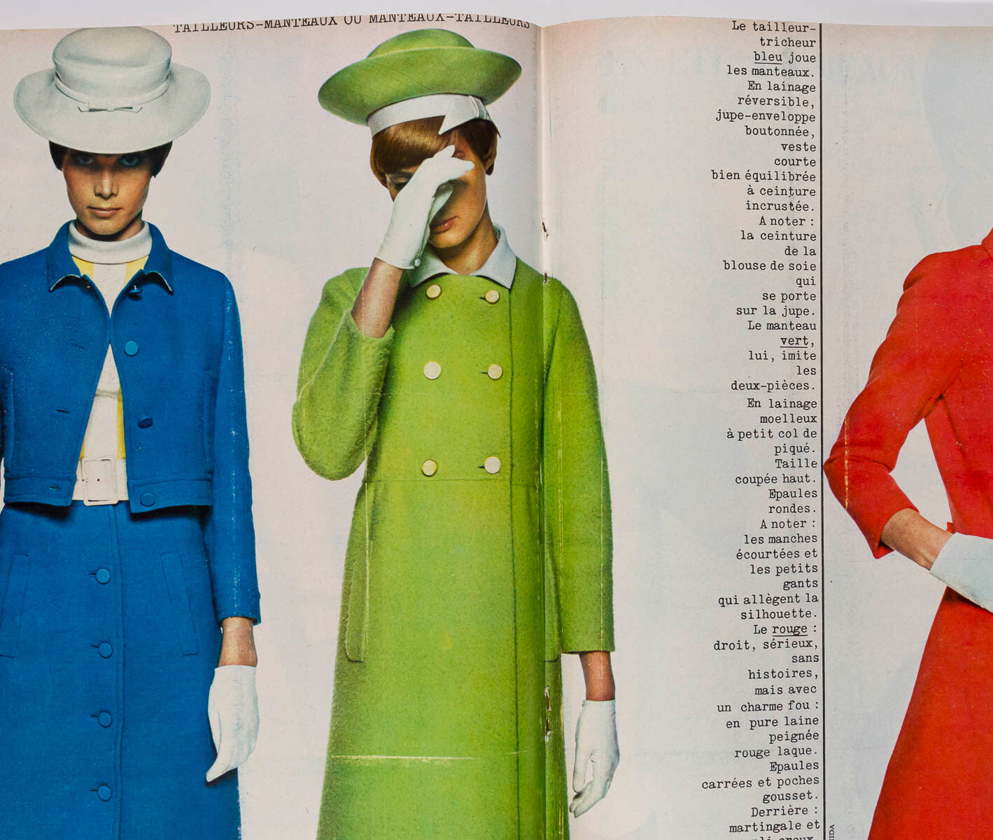 Swimwear MICHELE MERCIER Morocco SYLVIE VARTAN Anouk Aimee  FRENCH ELLE magazine