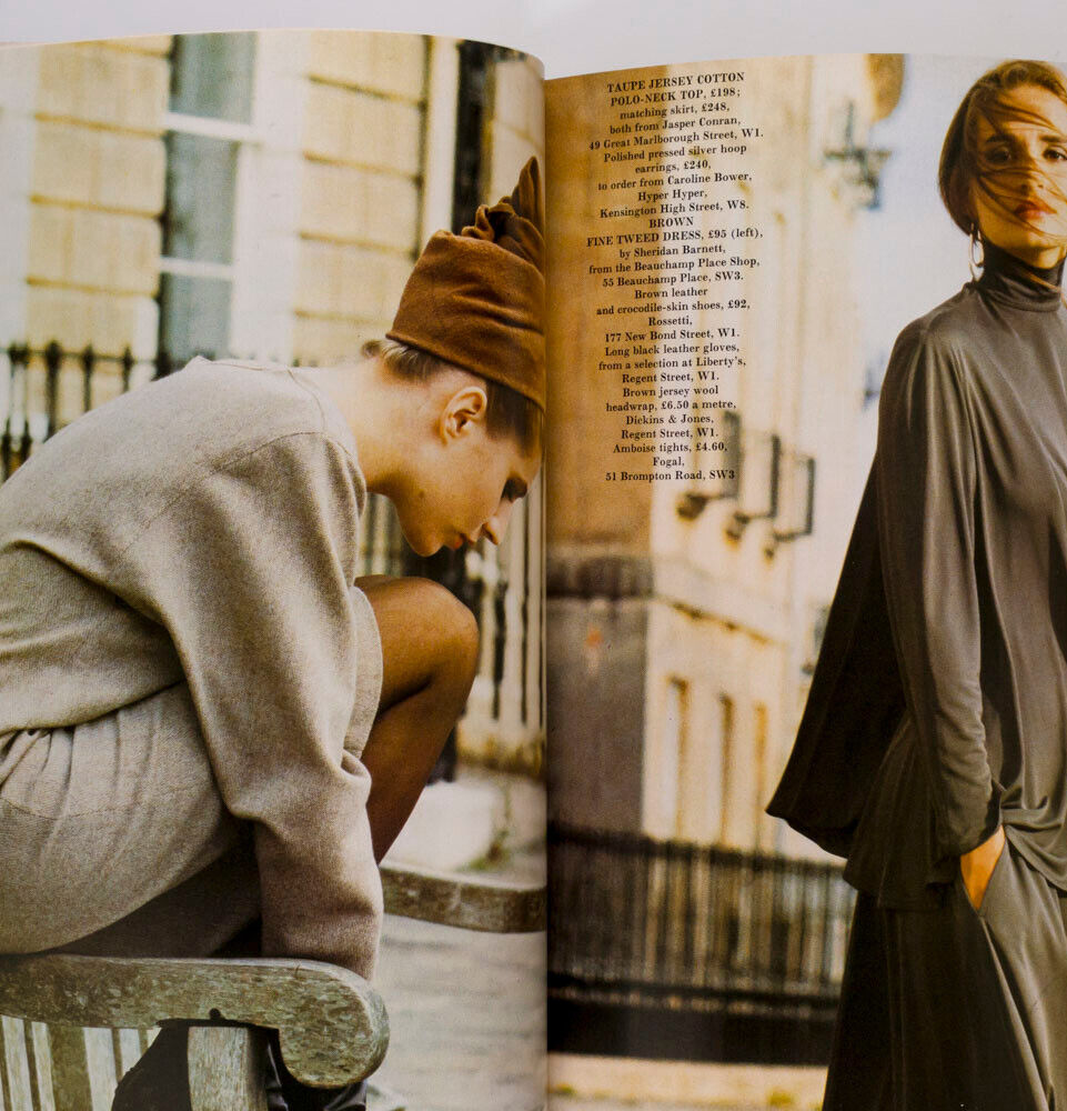 Cindy Crawford HELENA BONHAM CARTER Victoria Brynner HARPERS QUEEN December 1985