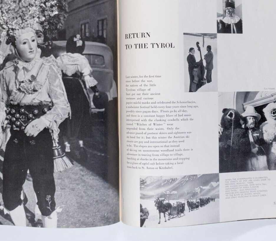 Margaret Leighton NOEL COWARD Tyrol HARPERS February 1950 Corsets JEAN SIMMONS