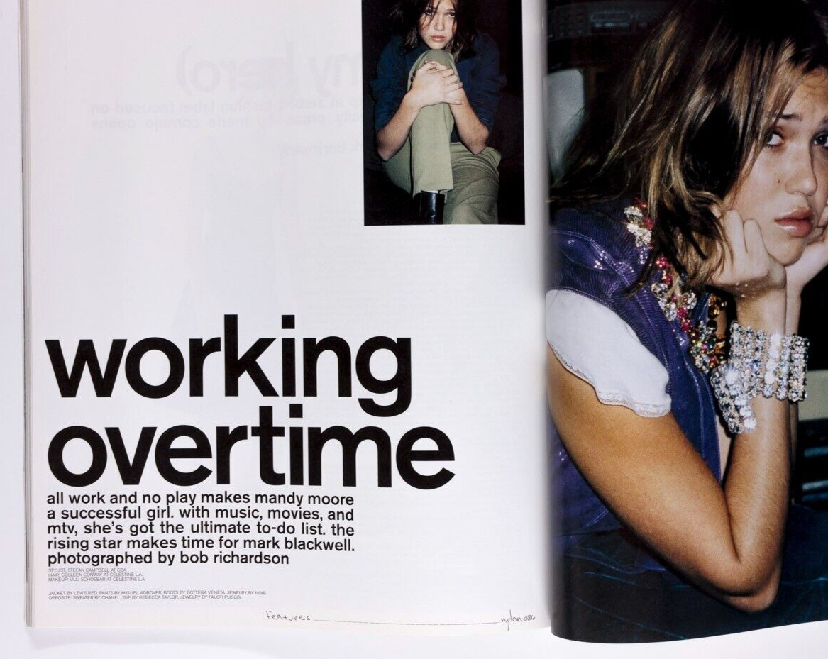 KAWS Pamela Anderson NYLON magazine 2001 February MISCHA BARTON Jennifer Garner