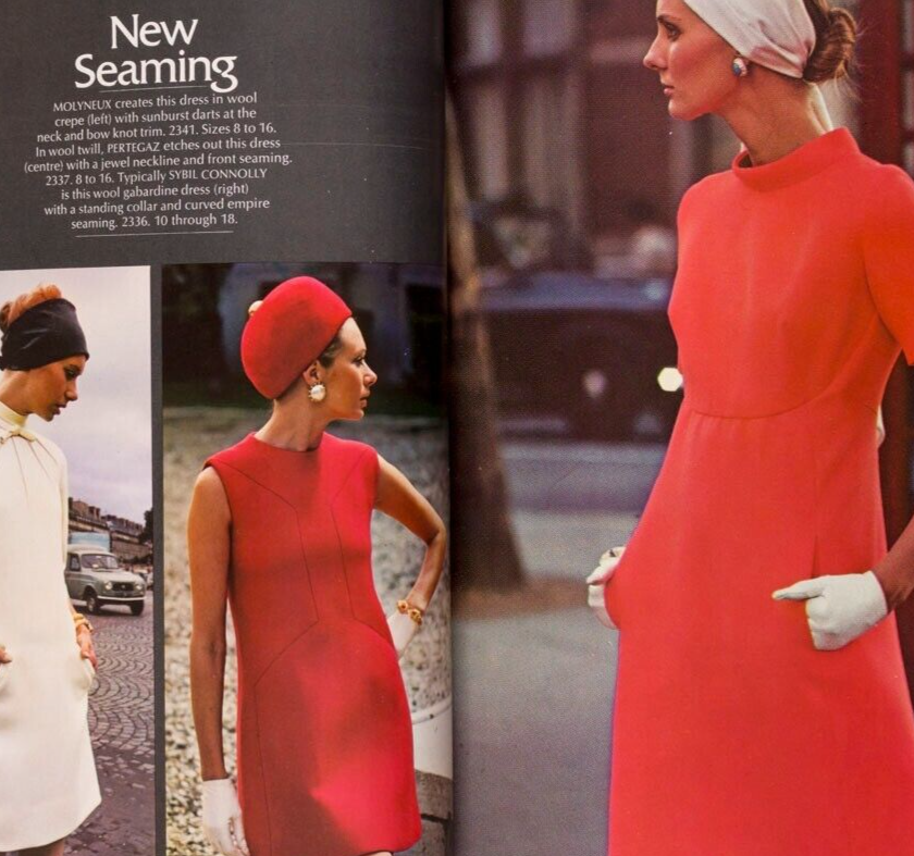 Marisa Berenson ANTONIO LOPEZ Couture SEAMING Poncho VOGUE magazine Pattern book