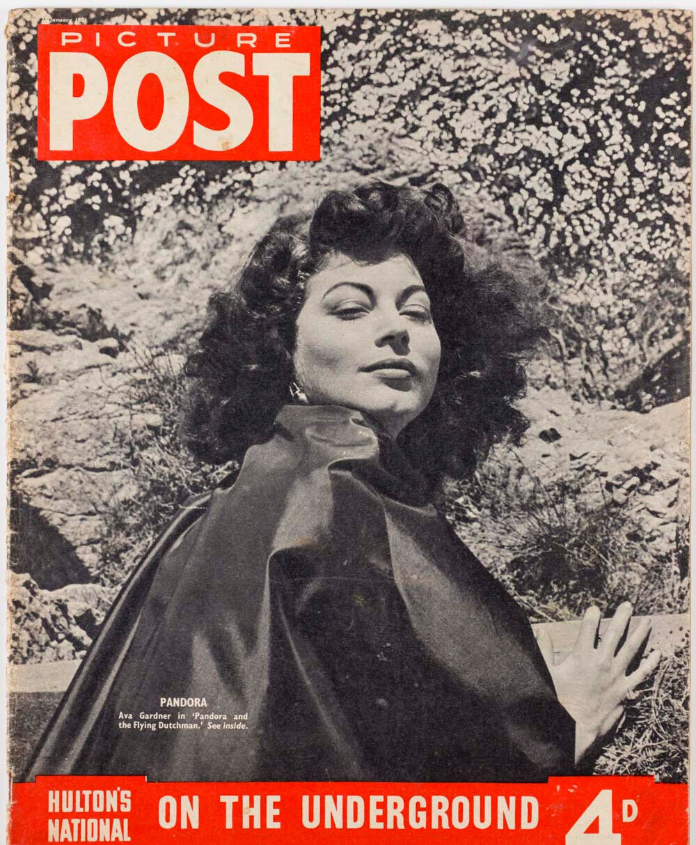 AVA GARDNER Flying Dutchman JOHN BRYAN Oxo advert PICTURE POST photo magazine UK