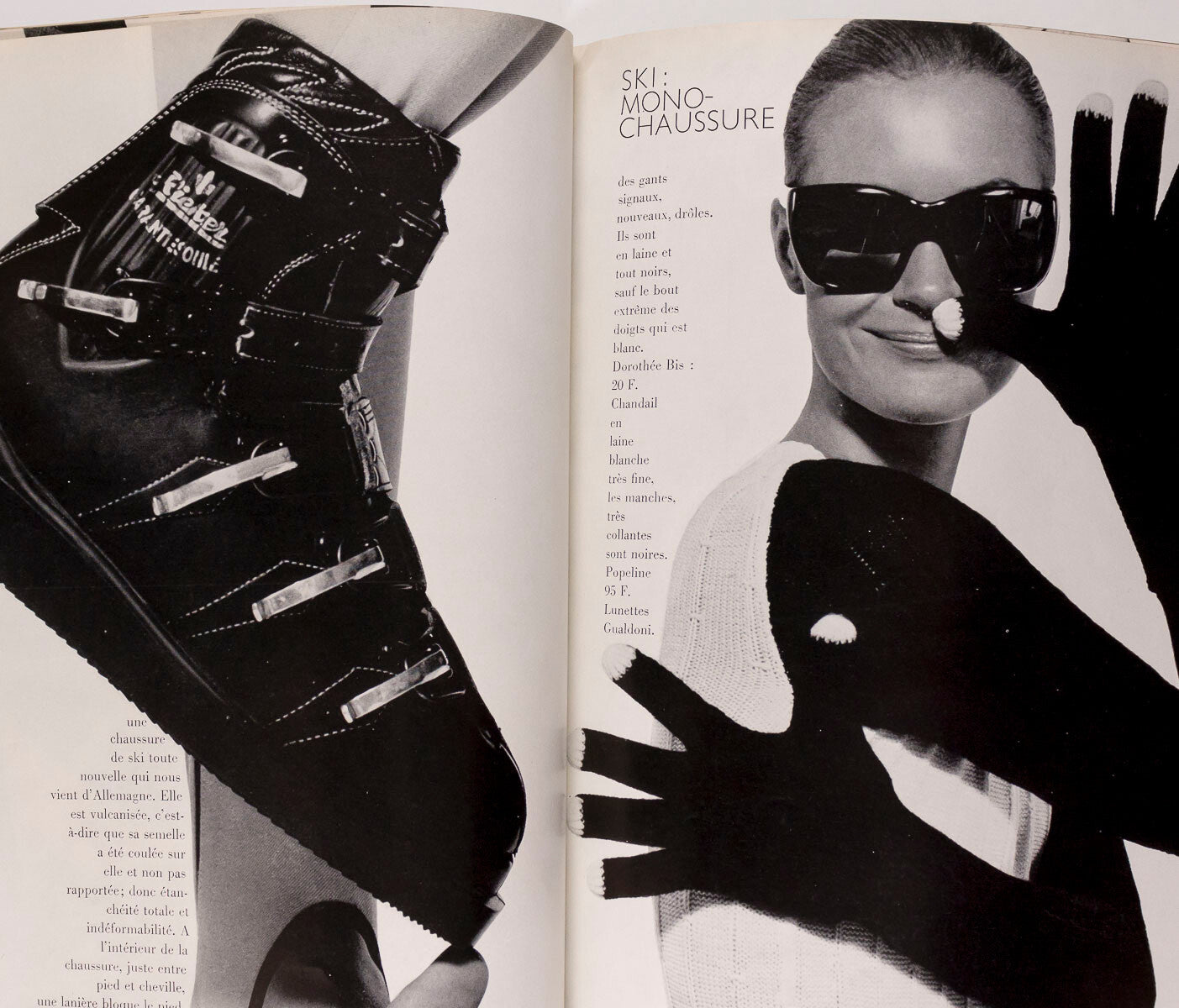 Christa Fiedler JILL KENNINGTON Shrimpton GUY BOURDIN Paris Vogue November 1965