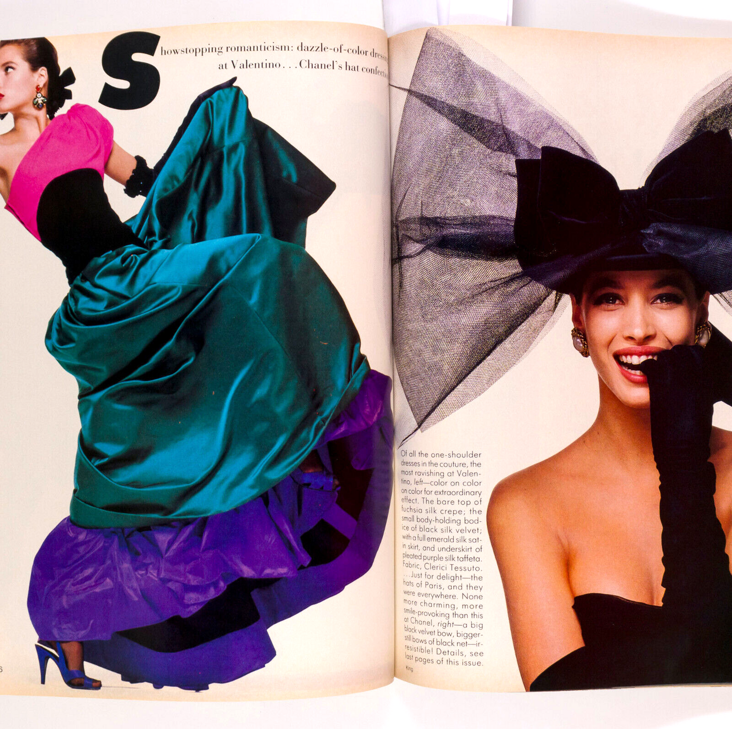 CINDY CRAWFORD'S 2nd VOGUE Christy Turlington AVEDON Porizkova AUDREY HEPBURN US