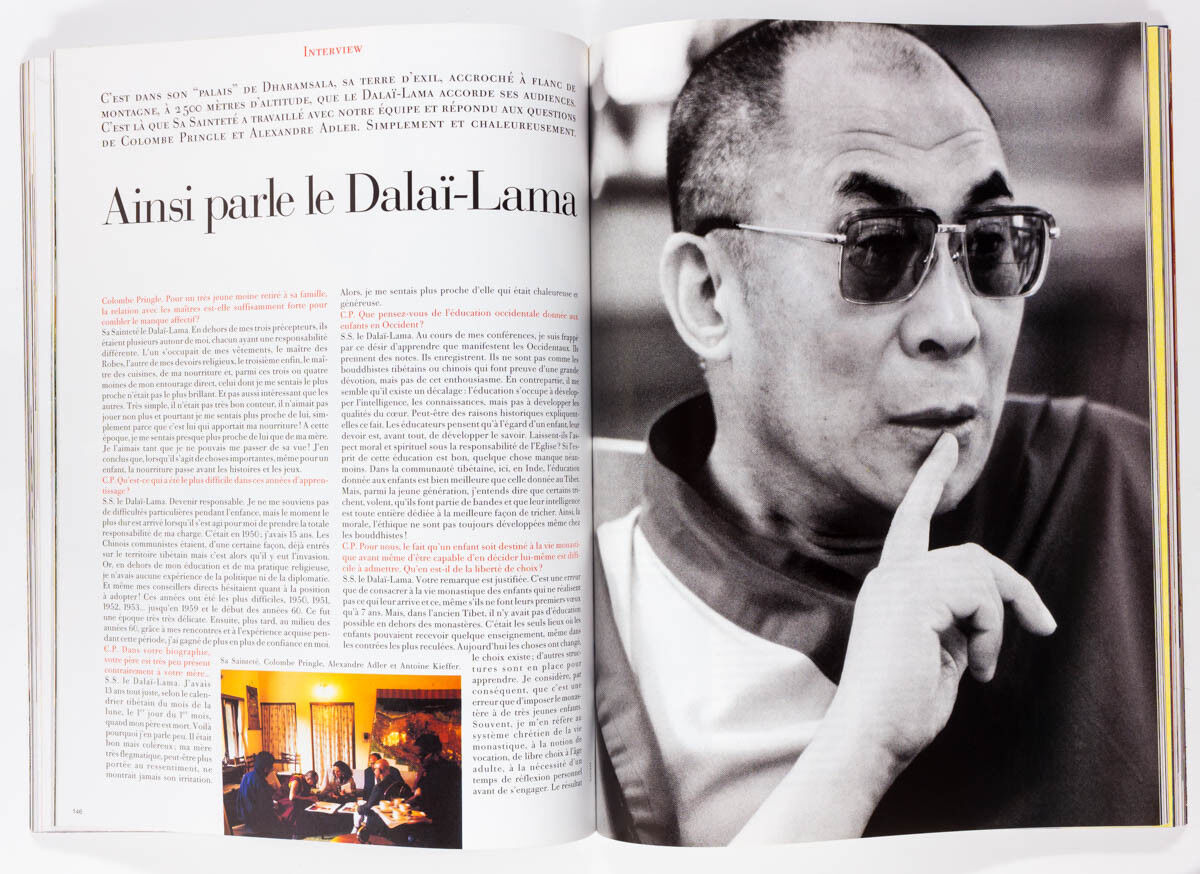 Dalai Lama TIBET Helena Christensen PAOLO ROVERSI Enrique Badulescu PARIS VOGUE